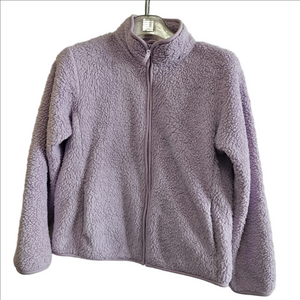 Kids UniQlo FLUFFY YARN FLEECE FULL-ZIP JACKET pockets